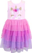 Zunie Kids' Sequin Unicorn Dress