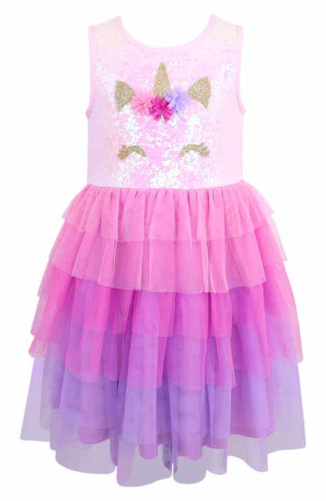 Zunie Kids' Sequin Unicorn Dress