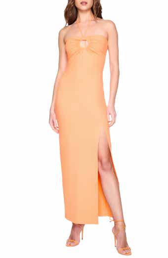 Susana Monaco Ring Front Halter Maxi Dress
