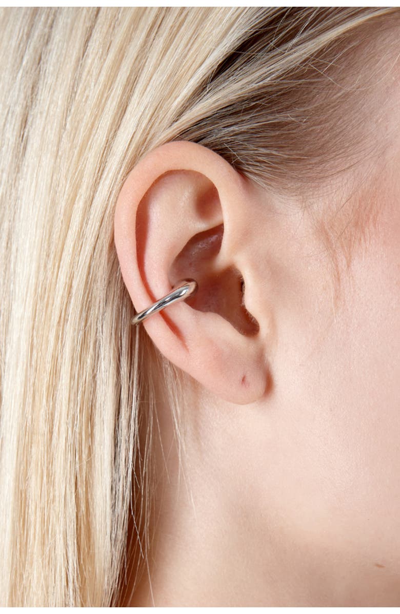 Lucy Quartermaine Chunky Drop Ear Cuff, Alternate, color, Sterling Silver