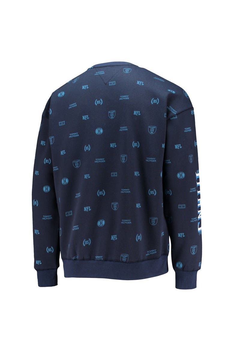 Men's Tommy Hilfiger Navy Tennessee Titans Reid Graphic Pullover Sweatshirt, Alternate, color, Navy