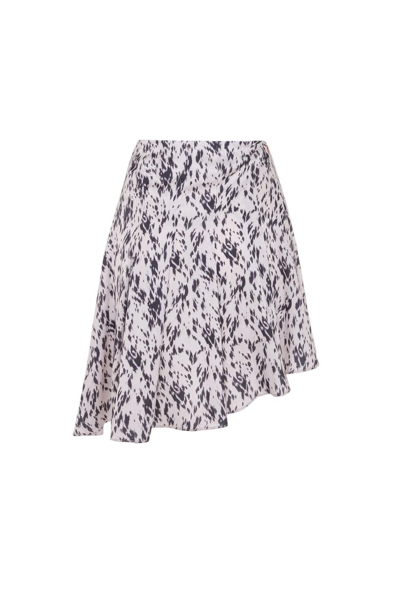The Party Edit Asymmetric Pleated Skirt, Alternate, color, Beige