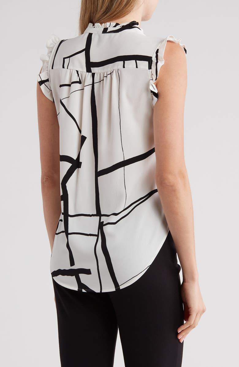 DKNY Ruffle Sleeveless Top, Alternate, color, 