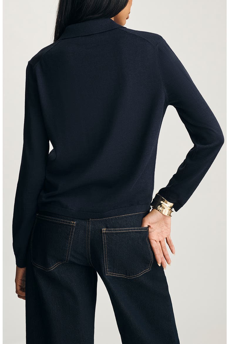 Wool Polo Sweater, Alternate, color, NAVY BLAZER