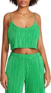 Steve Madden Gianna Plissé Crop Top