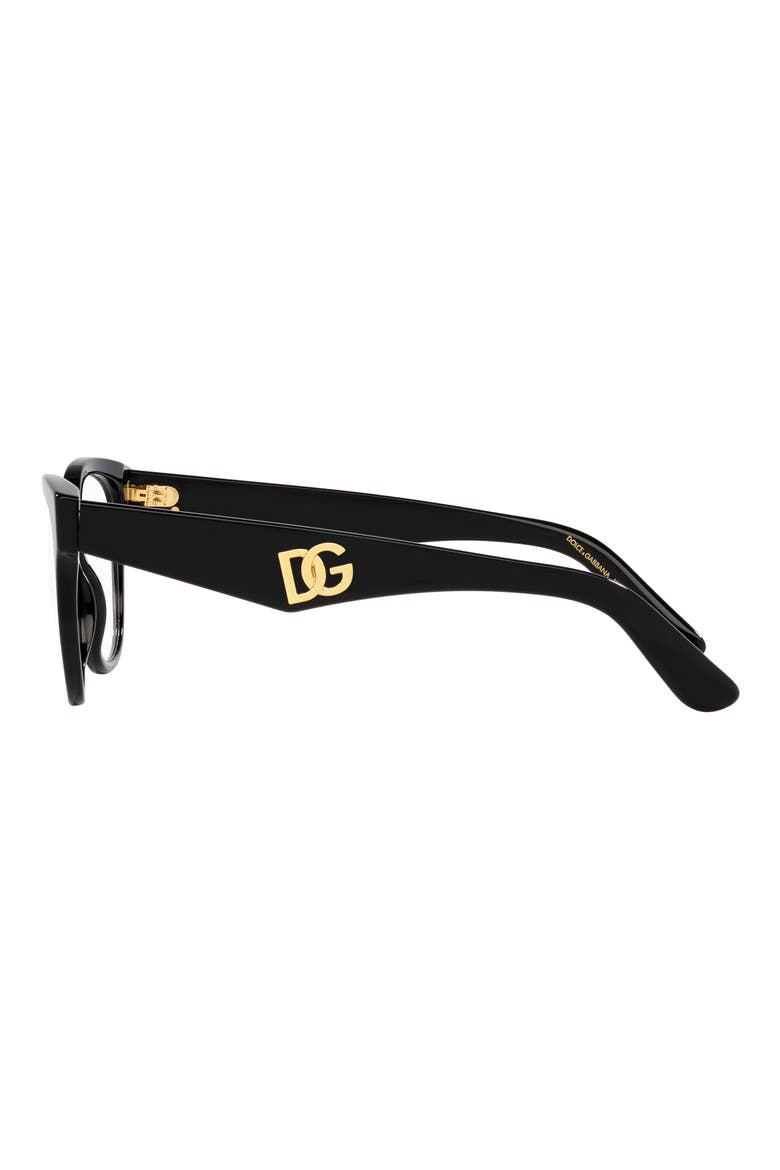 53mm Phantos Optical Glasses, Alternate, color, BLACK