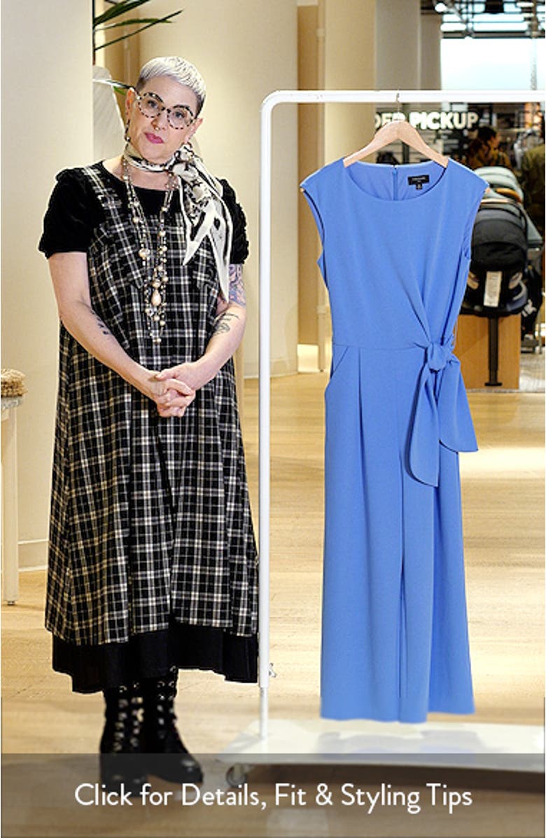 Side Knot Scuba Crepe Jumpsuit, sales video thumbnail