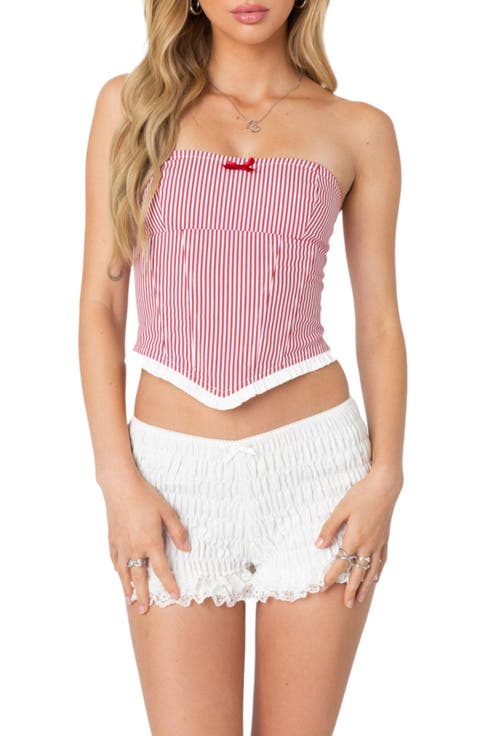 Women's Corset & Bustier Striped Tops | Nordstrom