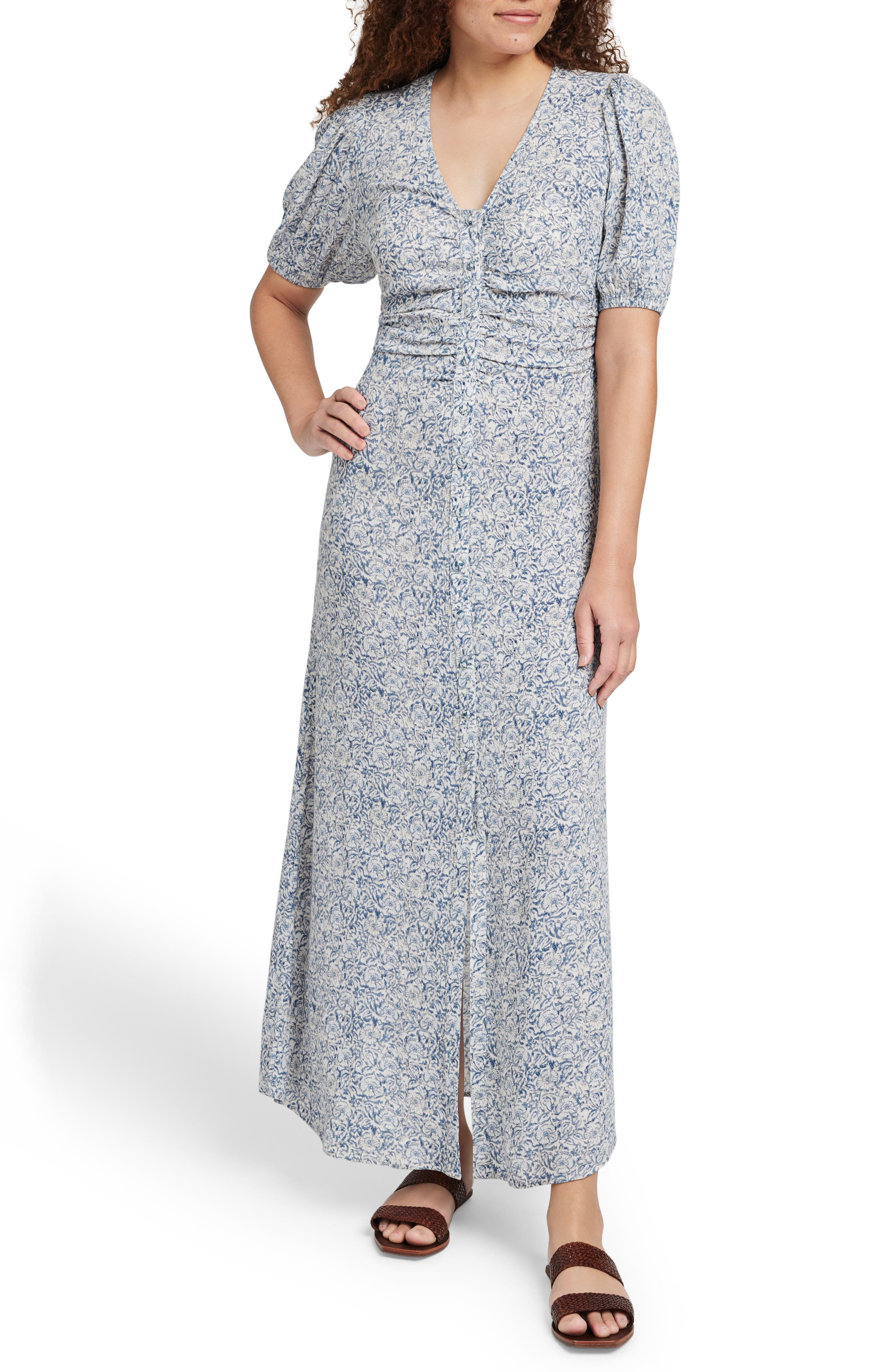 Faherty Sorrento Print Maxi Dress