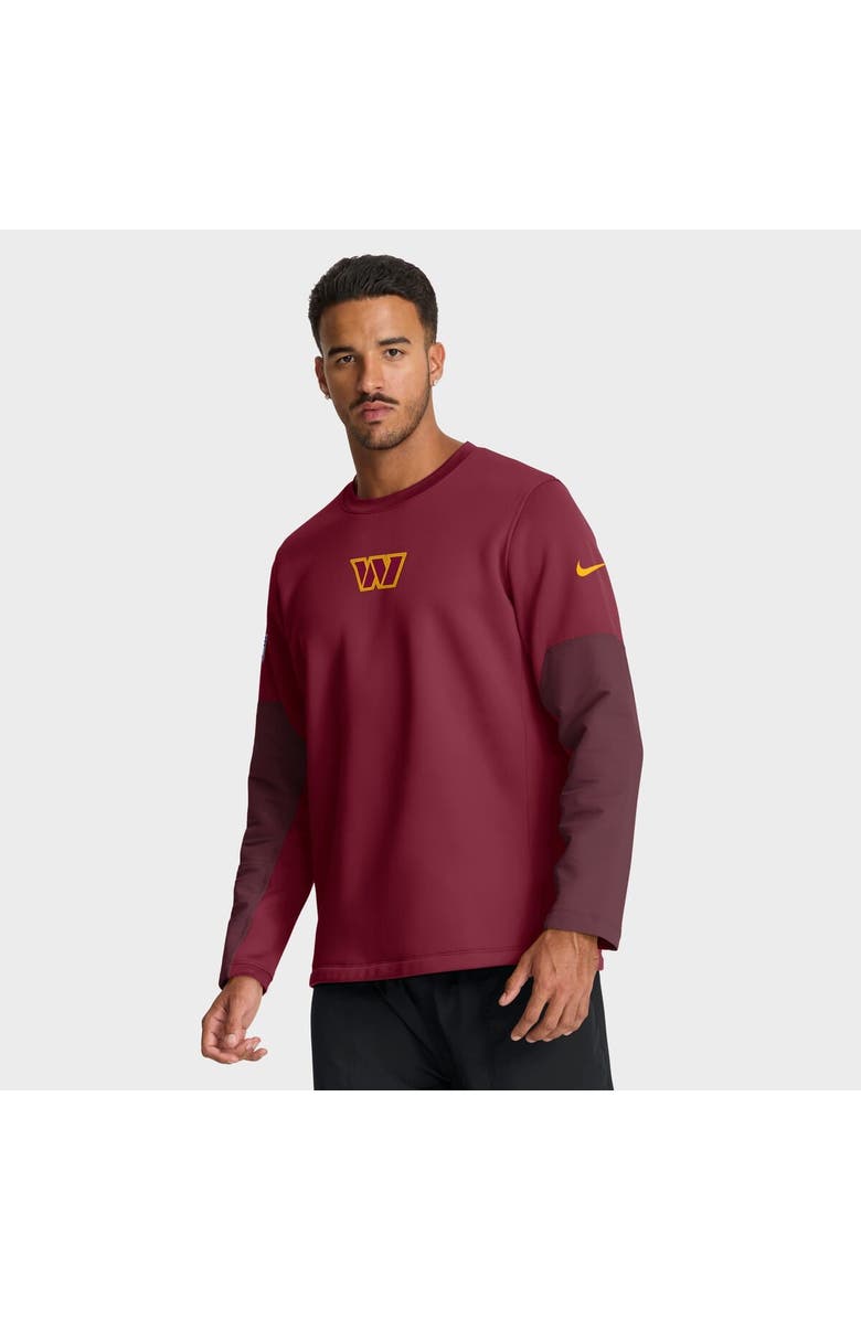 Nike Men's Nike Burgundy Washington Commanders Sideline Scripted to Win Performance Long Sleeve T-Shirt, Alternate, color, Burgundy