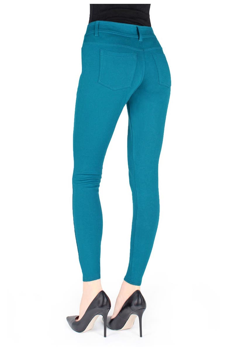 MeMoi Ponte Leggings, Main, color, Ocean Depths