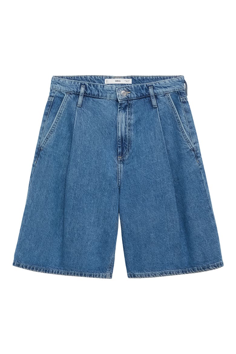 Dart Bermuda Denim Shorts, Main, color, MEDIUM BLUE