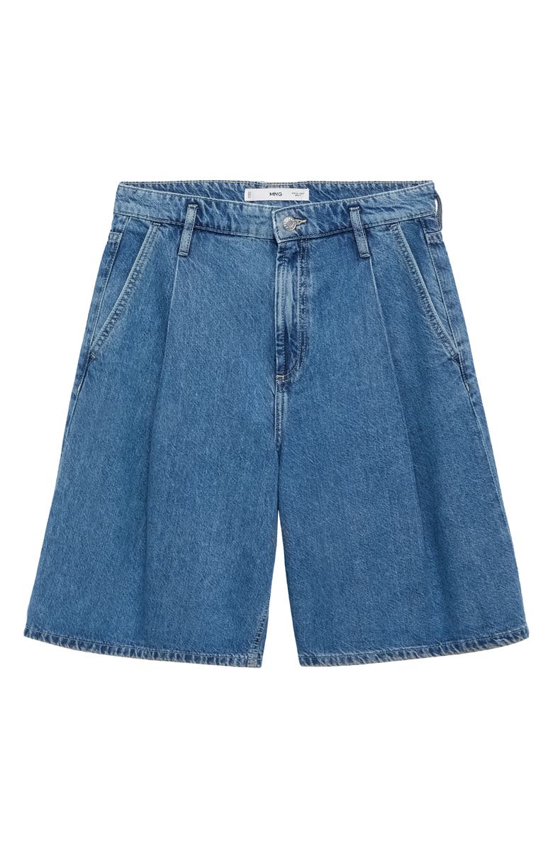 MANGO Dart Bermuda Denim Shorts, Main, color,