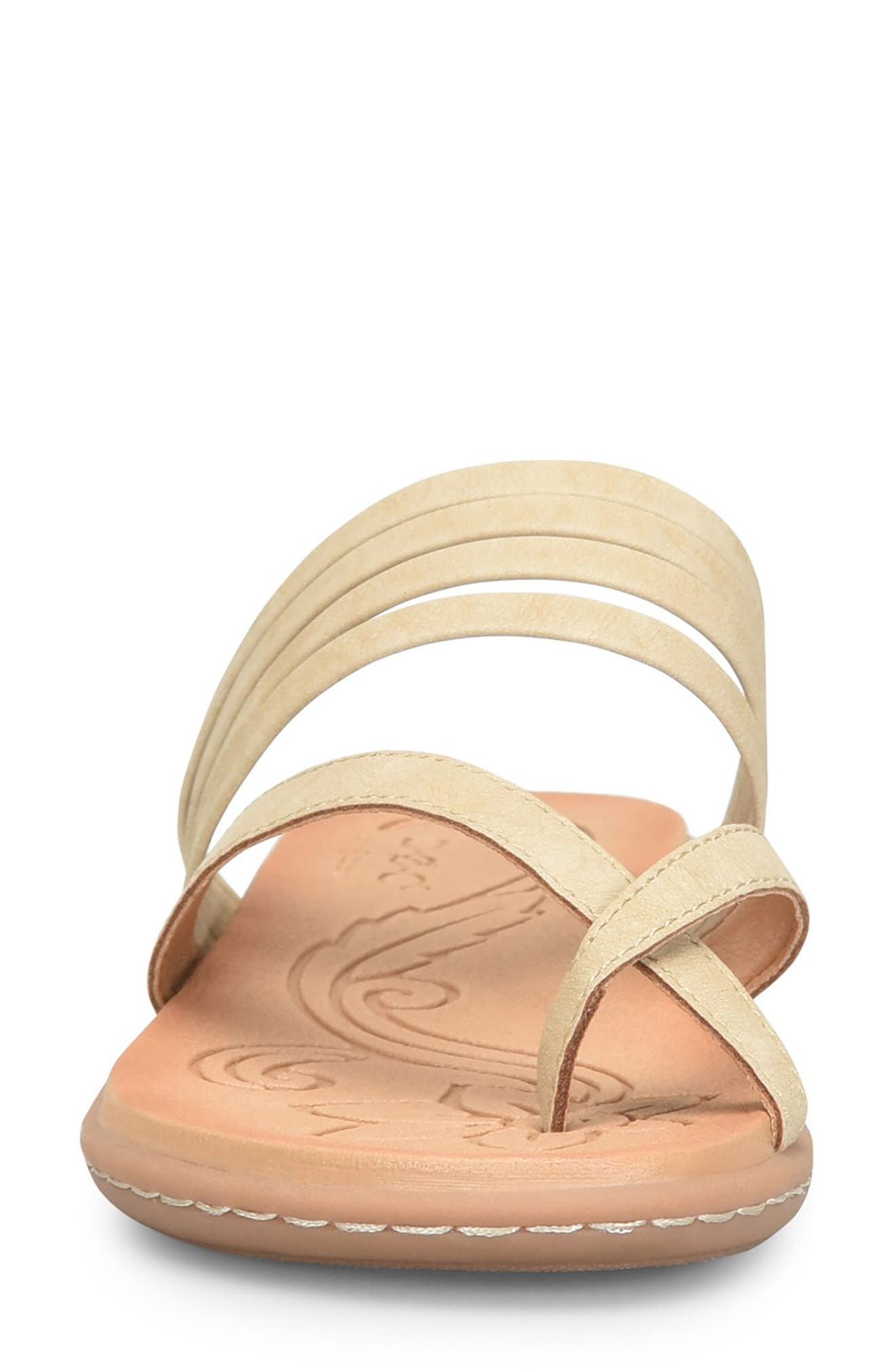 Alisha Slide Sandal, Alternate, color, NATURAL NUBUCK