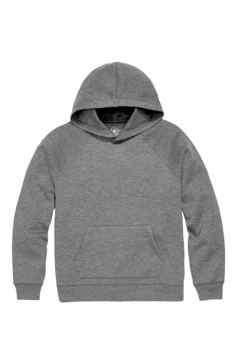 Primary Adult Cozy Fleece Pullover Hoodie, Alternate, color, Heather Black