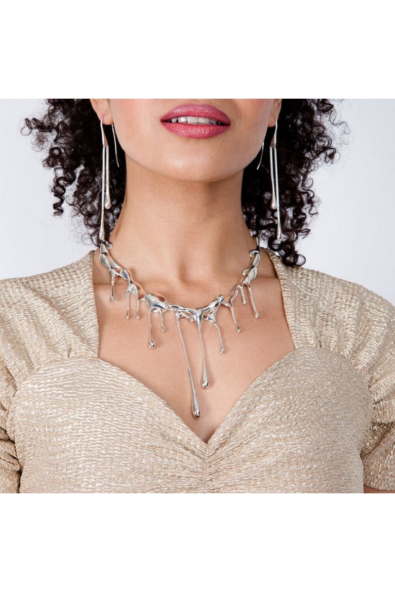 Multi Drop Necklace, Alternate, color, Sterling Silver
