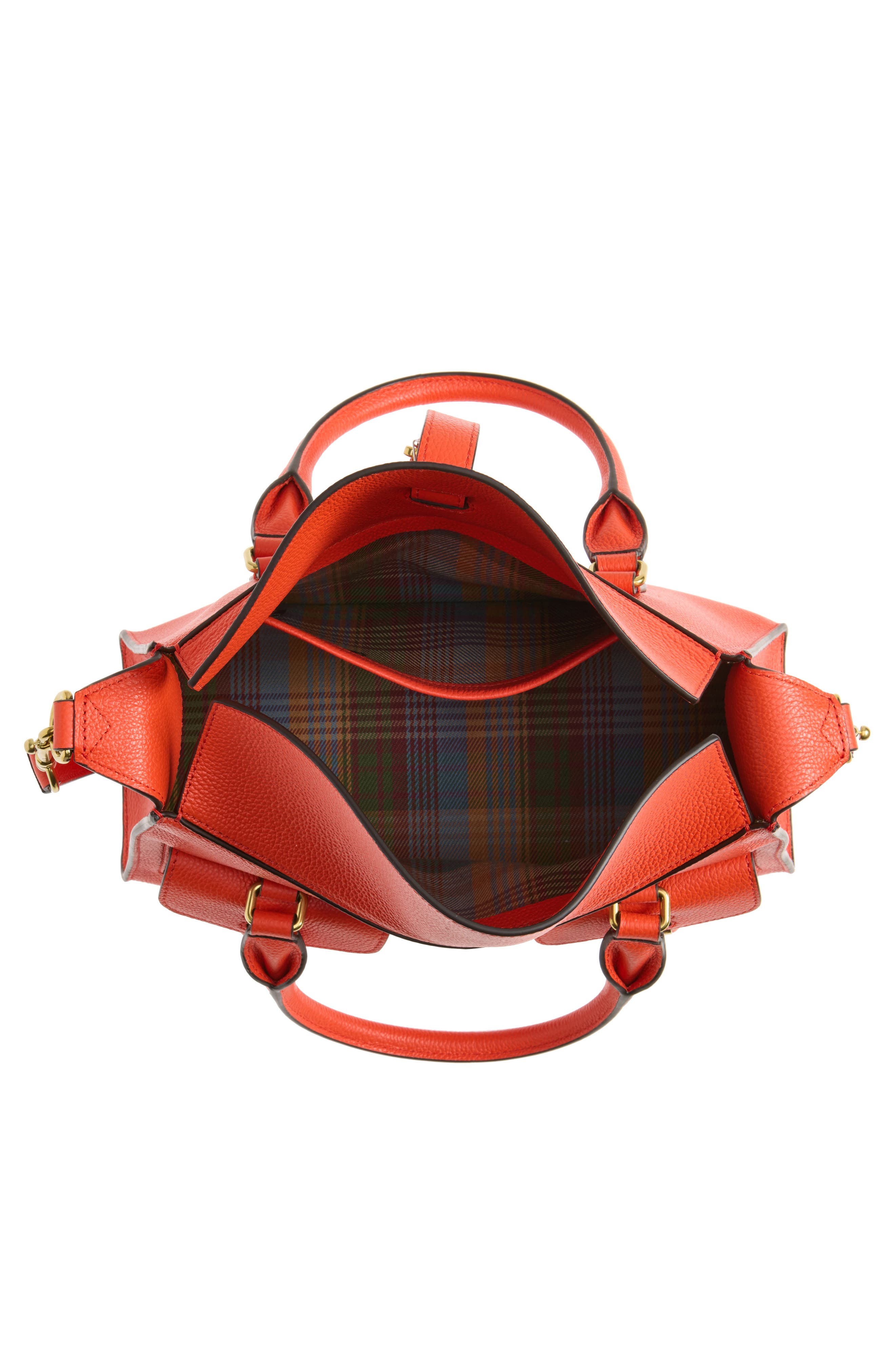 Mulberry Small Roxanne Leather Crossbody Bag, Alternate, color, Coral Orange