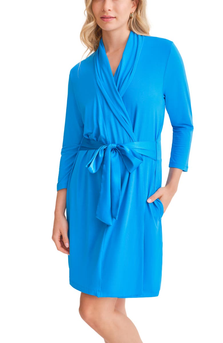 Fleur't Iconic Short Robe, Main, color, True Blue