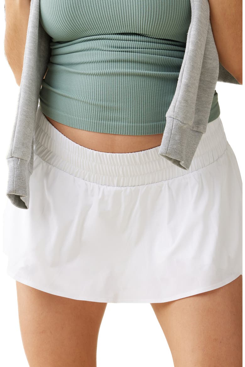 Everyday Maternity Skort, Alternate, color, WHITE