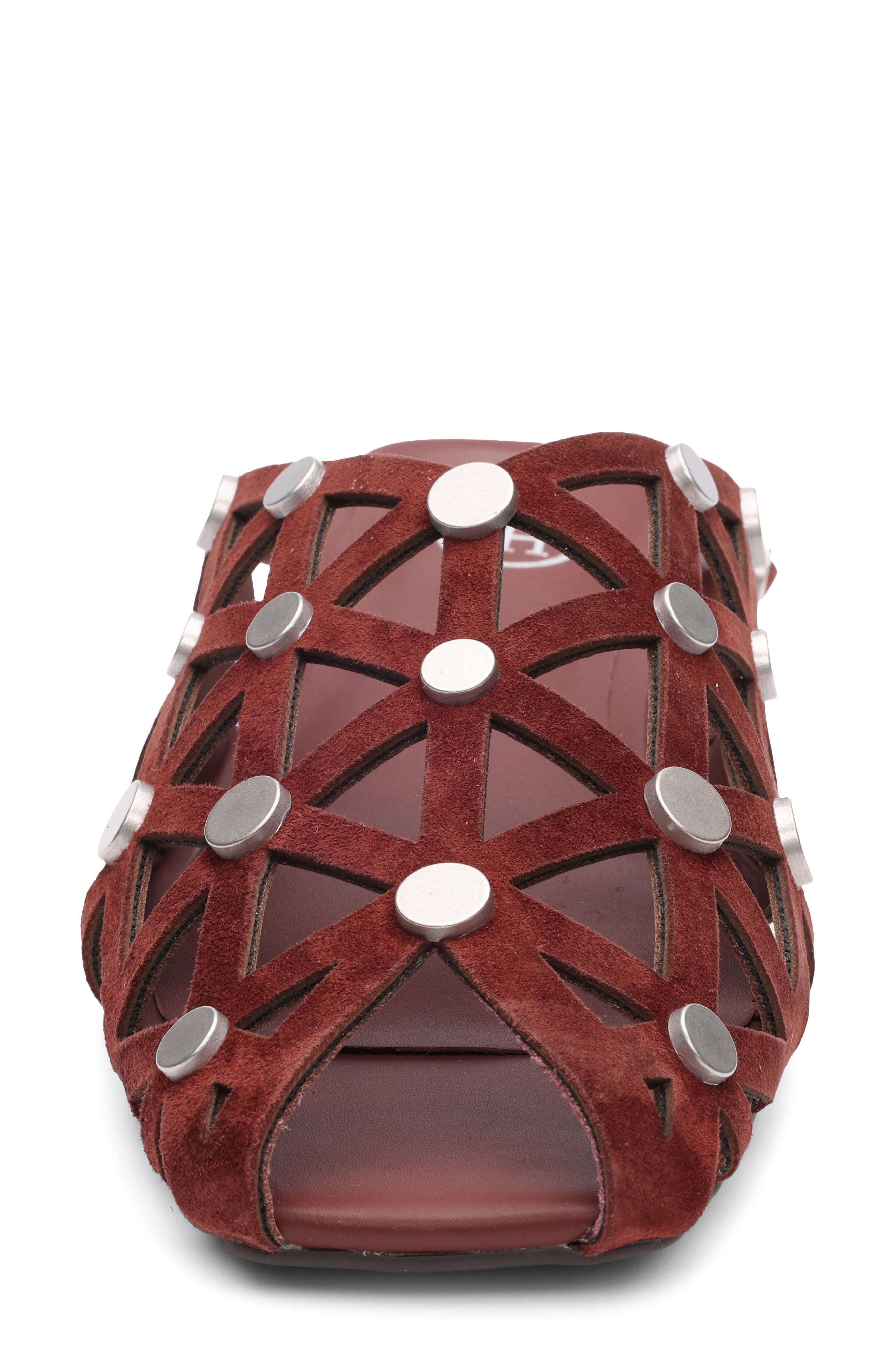 Ash Bone Embellished Open Toe Mule, Alternate, color, 