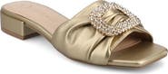 Journee Collection Flavia Rhinestone Buckle Slide Sandal