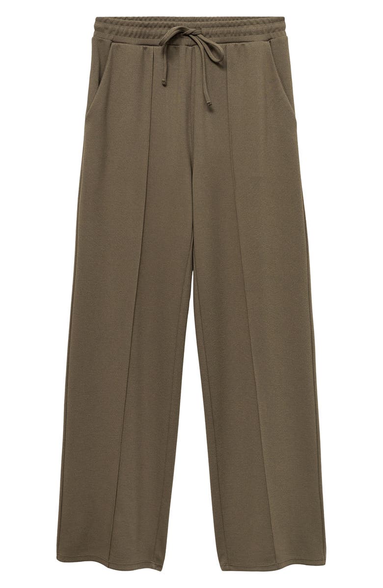 MANGO Tie Waist Wide Leg Pants, Alternate, color, 
