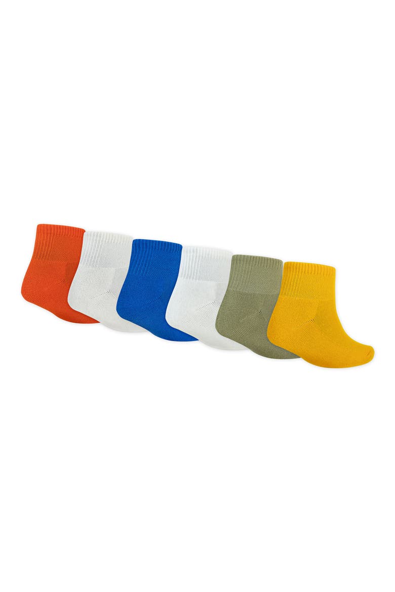 Kids' Assorted 6-Pack Everyday Essentials Ankle Socks, Alternate, color, BB7SPORT B