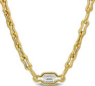 Julianna B. 2 CTW Lab-Grown Diamond Link Necklace 18k Vermeil