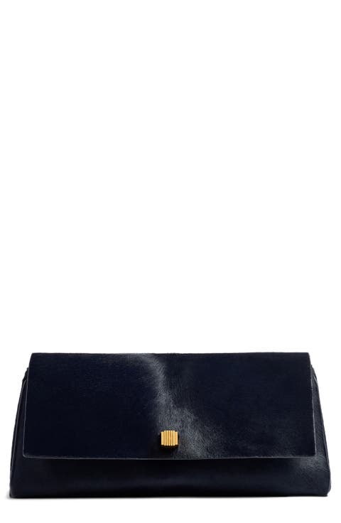 Audrey Genuine Calf Hair Clutch