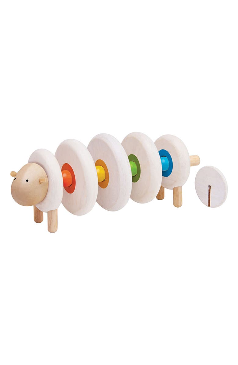 PlanToys<sup>®</sup> Lacing Sheep Toy, Alternate, color, White