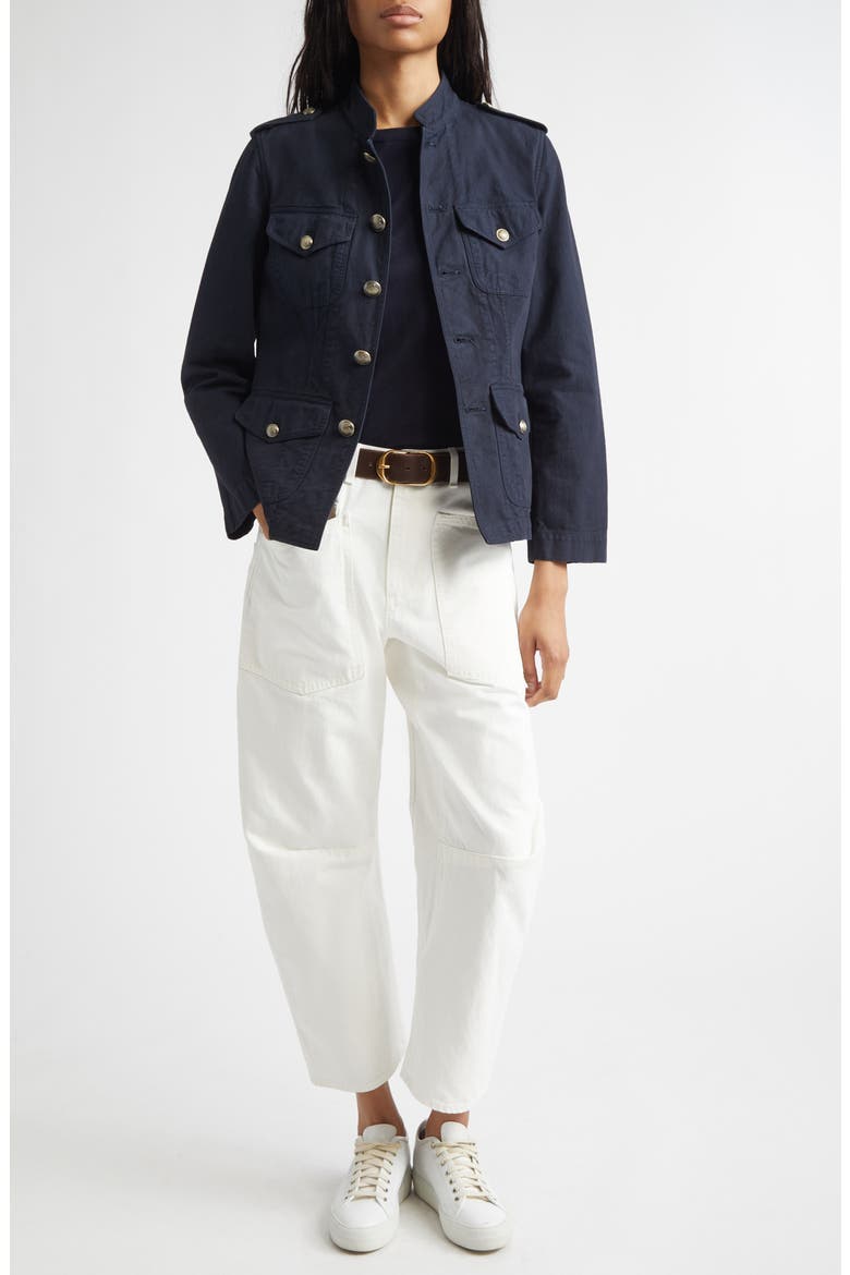 Raymond Military Cotton Jacket, Alternate, color, MIDNIGHT