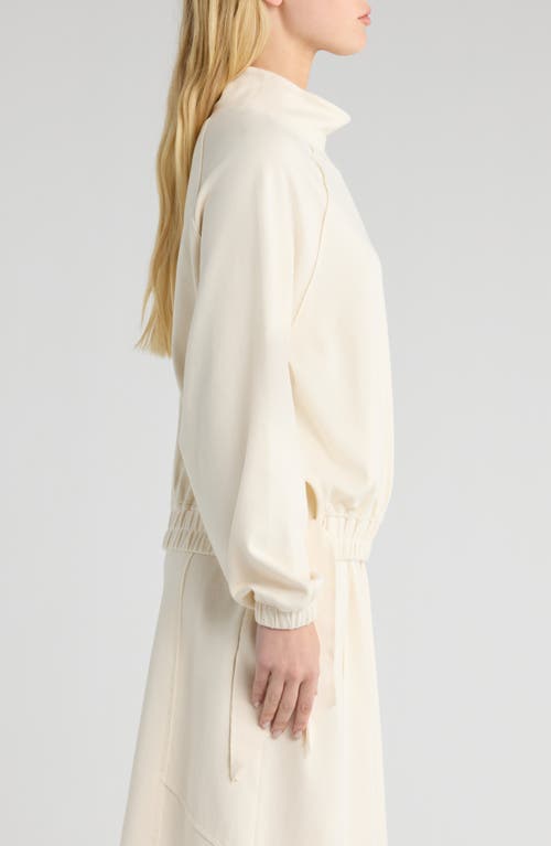 Ugg(r) Seren Side Tie Funnel Neck Top In Neutral