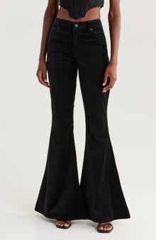 Good American Good Waist Super Flare Velvet Pants
