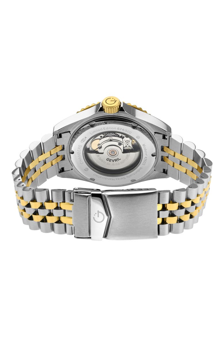 Chamber Two-Tone Bracelet Watch, 43mm, Alternate, color, TWO TONE SS/ G