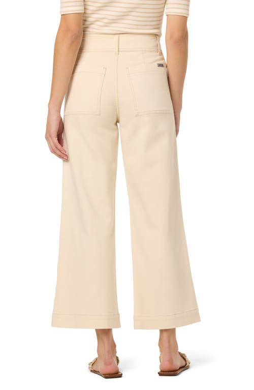 Joe's Ankle Cargo Wide Leg Jeans In Ecru
