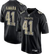 Nike Men's Nike Alvin Kamara Carbon Black New Orleans Saints Fashion Game Jersey