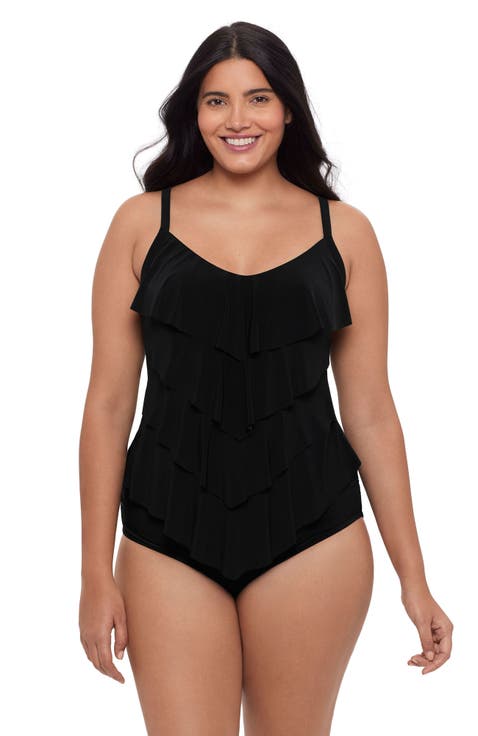 Rachel 5 Tier Ruffle Tankini Swimsuit Top