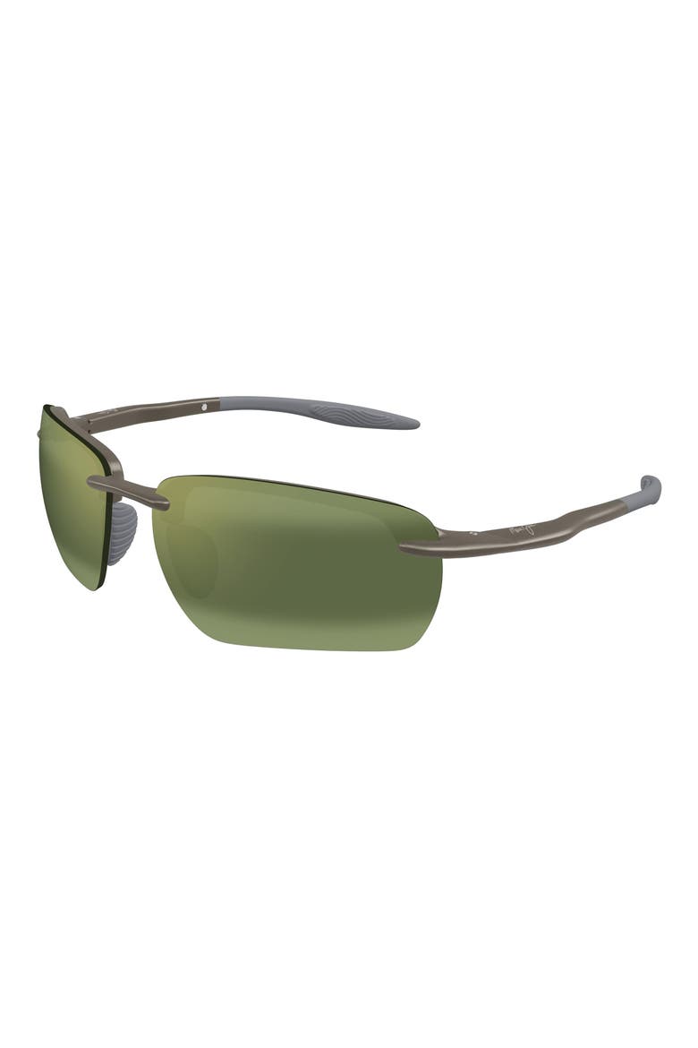Ho’okipa Ultra G 65mm Oversize PolarizedPlus2® Rectangular Sunglasses, Alternate, color, GREY