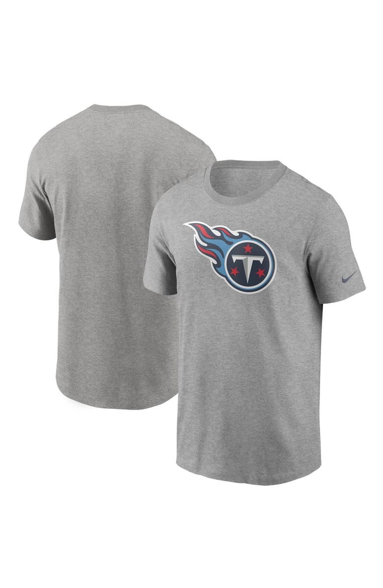 Nike Men's Nike Heathered Gray Tennessee Titans Primary Logo T-Shirt, Main, color, Heather Gray