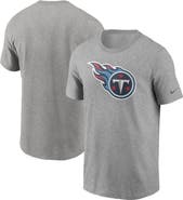 Nike Men's Nike Heathered Gray Tennessee Titans Primary Logo T-Shirt