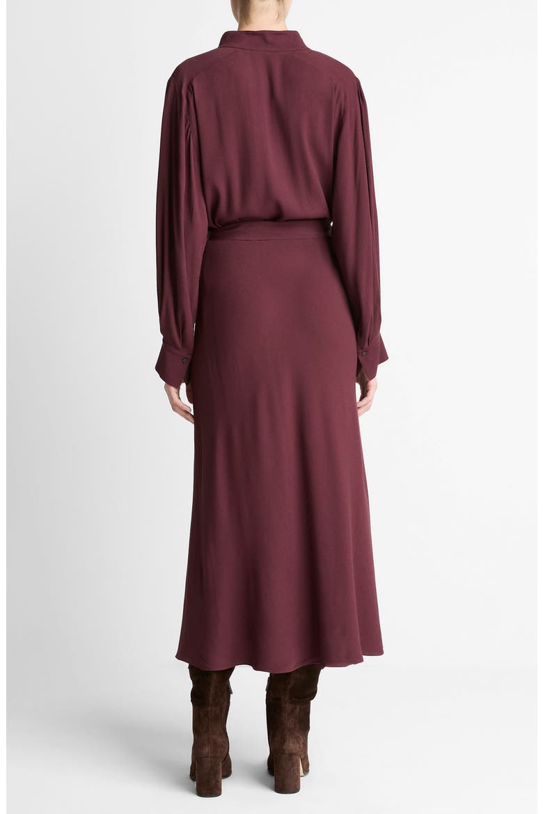 Long Sleeve Shirtdress, Alternate, color, OXBLOOD