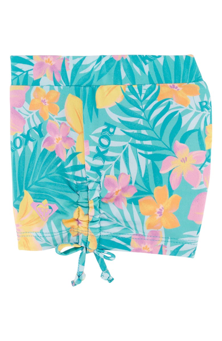 Floral Long Sleeve Two-Piece Rashguard Swimsuit