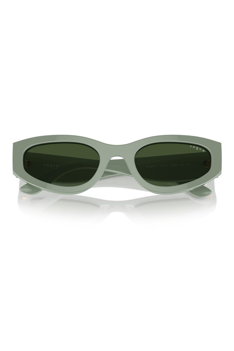 54mm Cat Eye Sunglasses, Alternate, color, GREEN