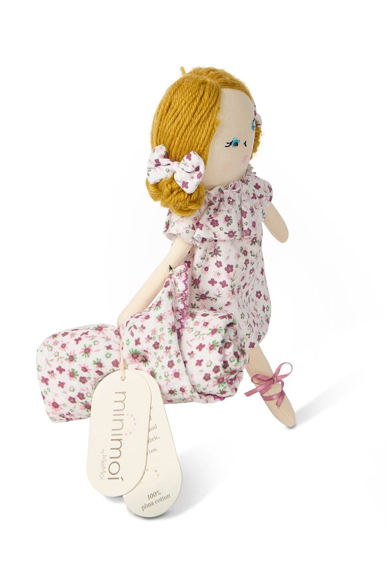 2 Piece "Luna" Mini Rag Doll and Security Blanket Set, Alternate, color, Winter White