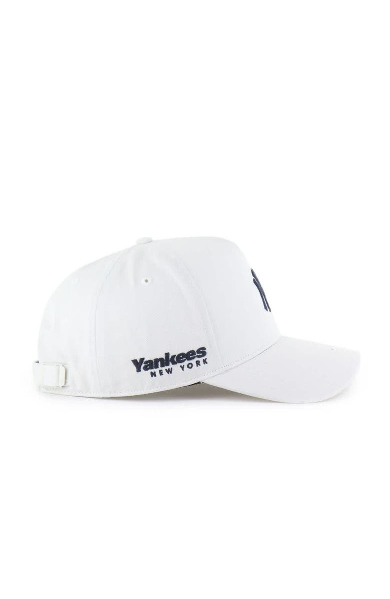 '47 Men's '47 White New York Yankees Foundational Pinch Offside Adjustable Hat, Alternate, color, White