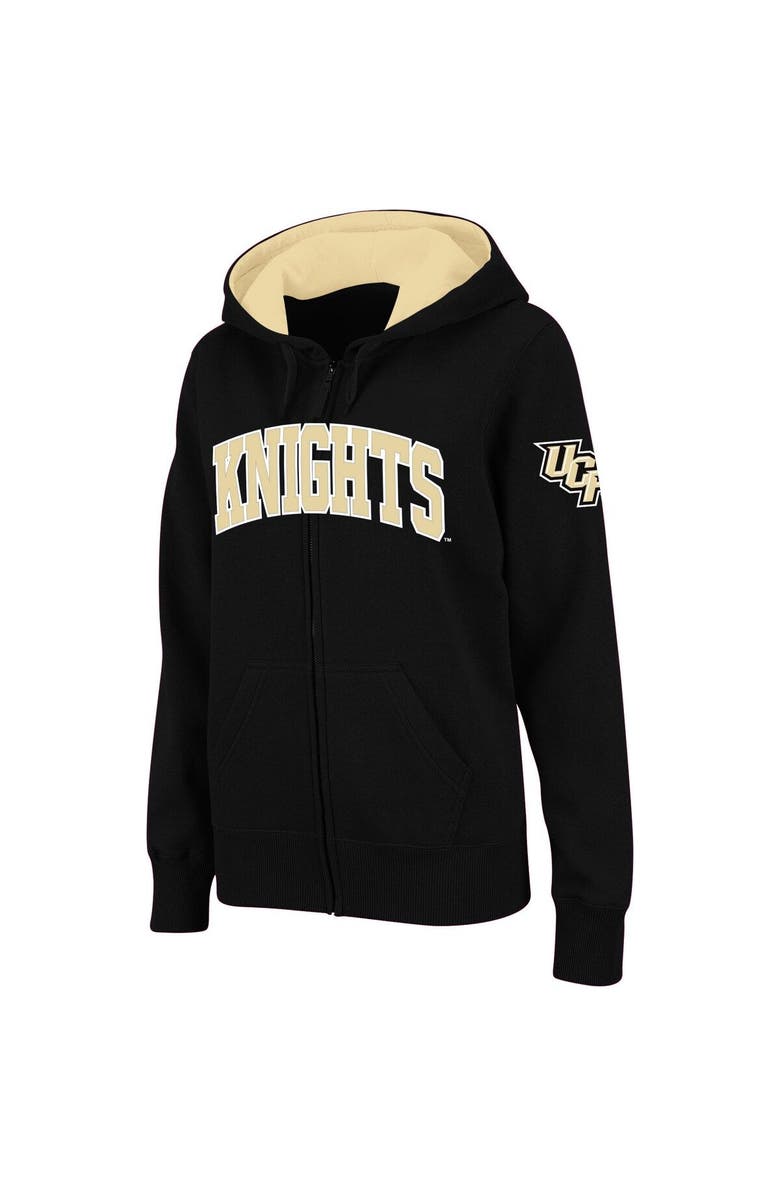COLOSSEUM Women's Stadium Athletic Black UCF Knights Arched Name Full-Zip Hoodie, Main, color, Black