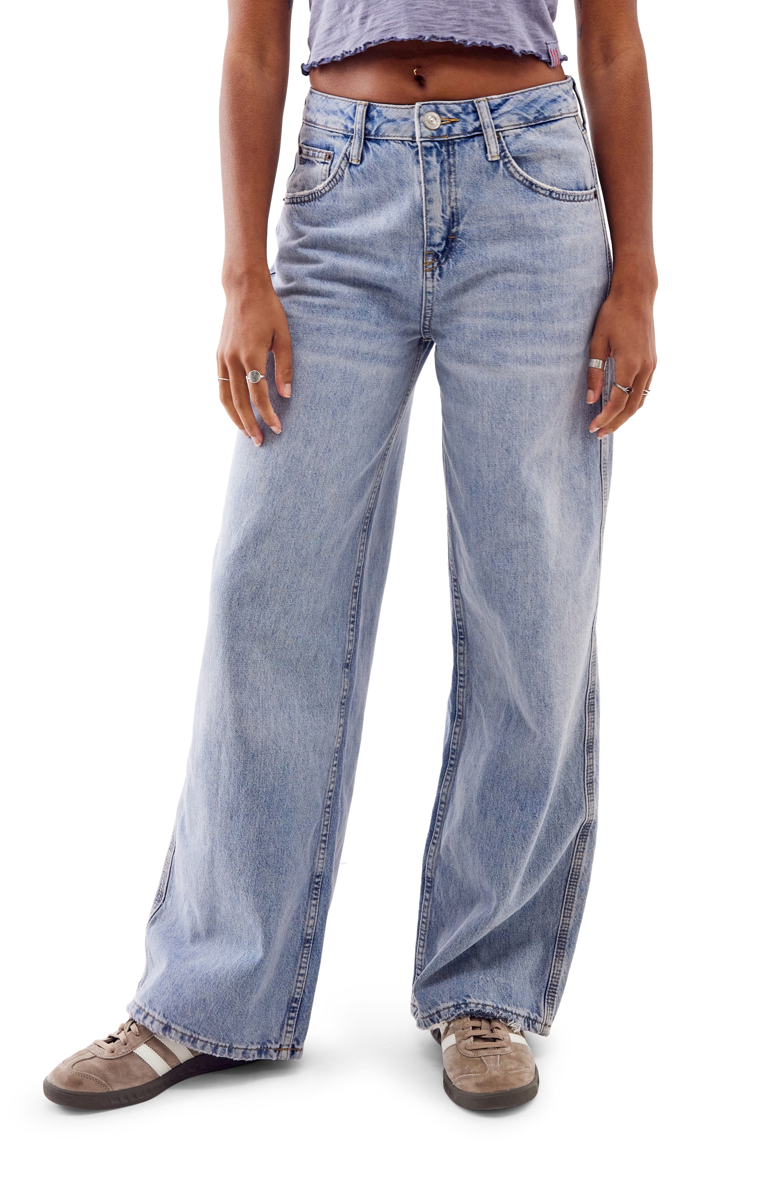 BDG Urban Outfitters Wide Leg Puddle Jeans (Women) | Nordstrom