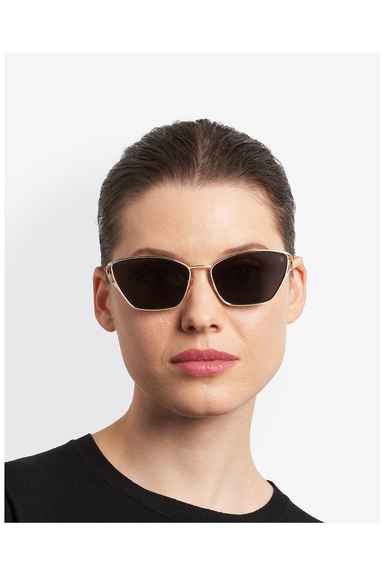 59mm Cat Eye Sunglasses, Alternate, color, GOLD/ GREY
