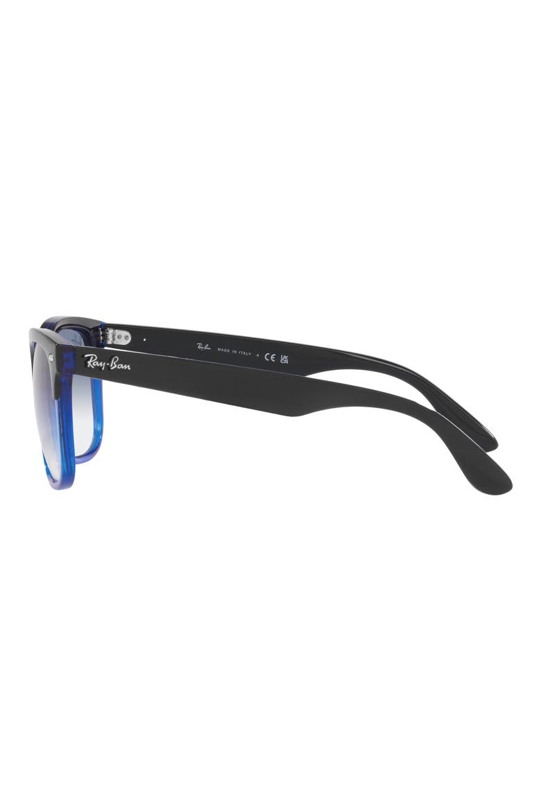 Steve 54mm Square Sunglasses, Alternate, color, CLEAR/ BLUE