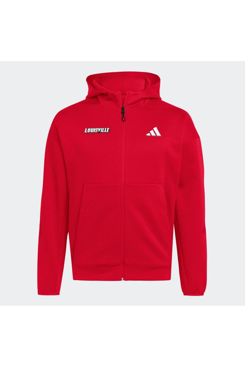 Men's adidas Red Louisville Cardinals Z.N.E Full-Zip Hoodie, Main, color, Red